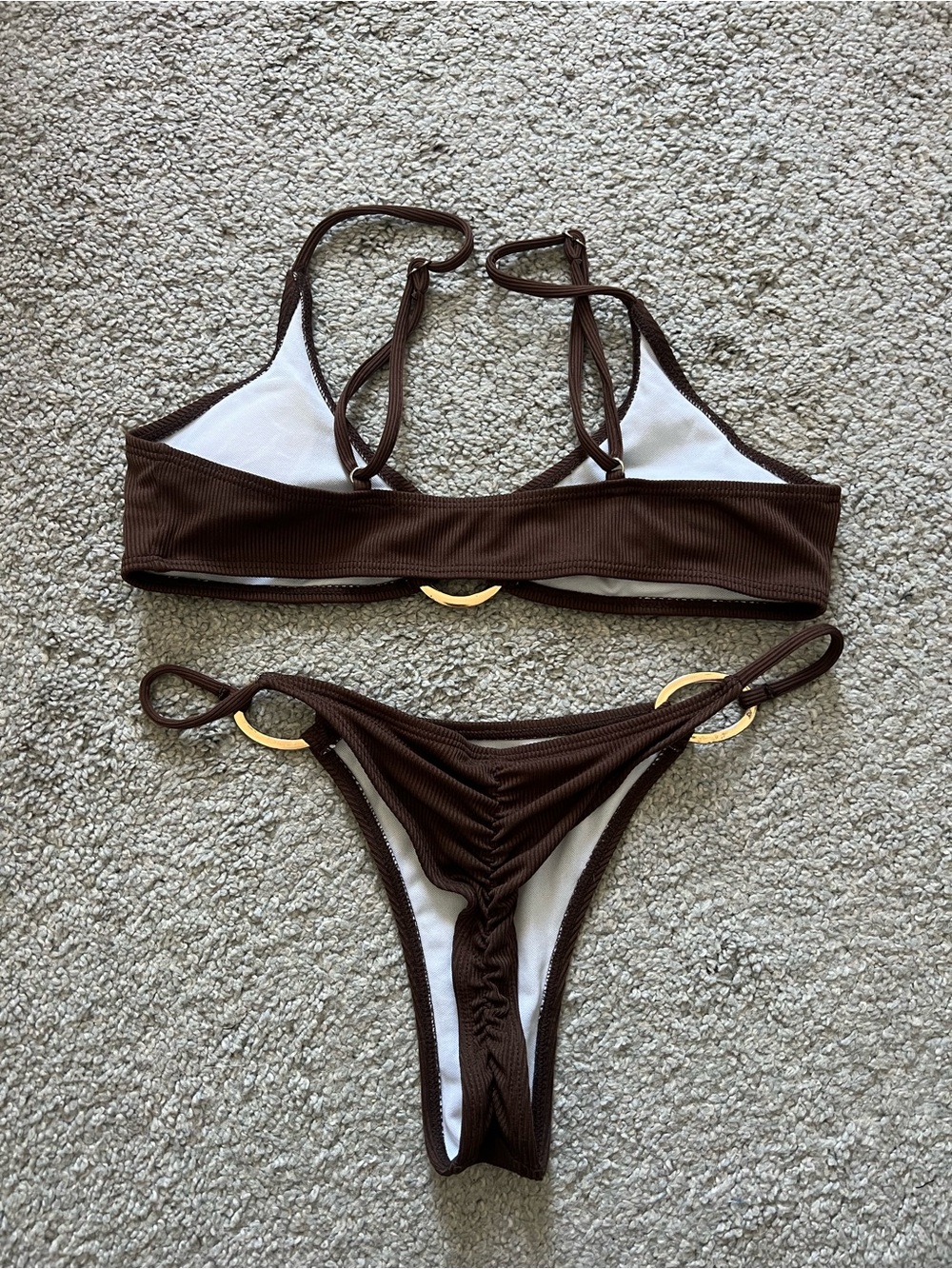 Brown Thong Bikini